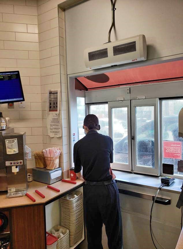 Drive-thru window by Door Services Corporation
